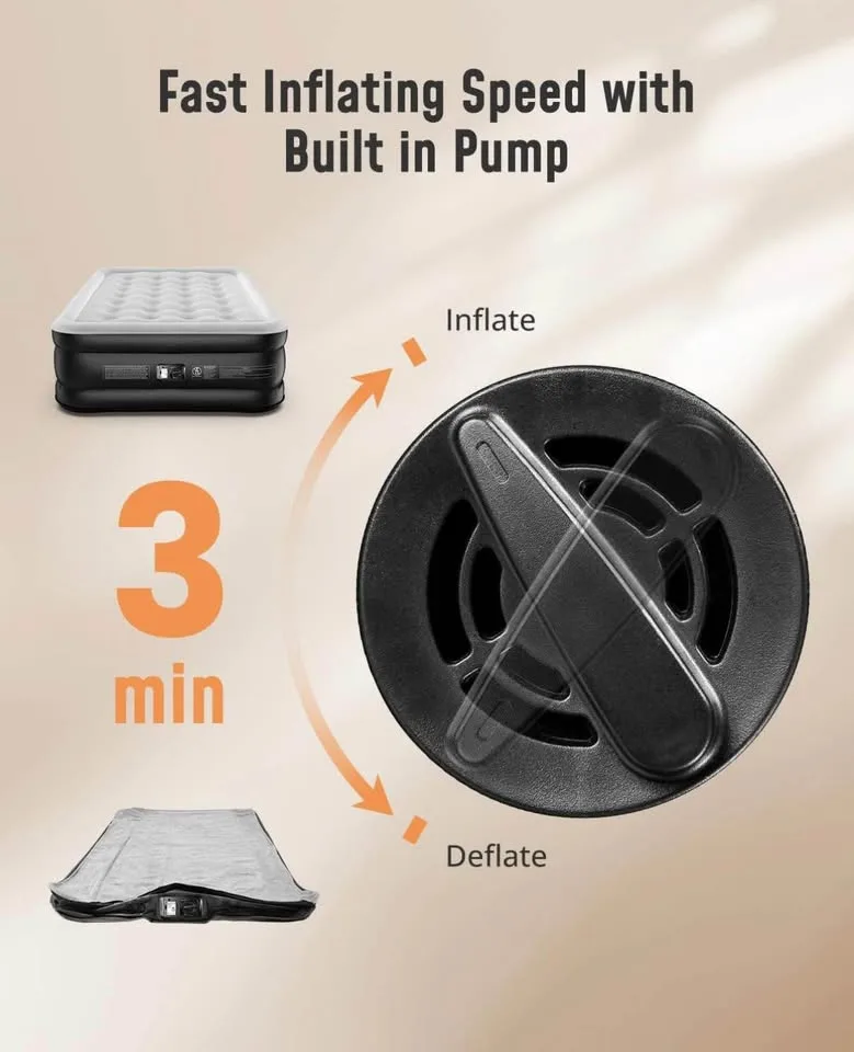 Airefina 18" Full-Size Self-Inflating Air Mattress image indicator(4)