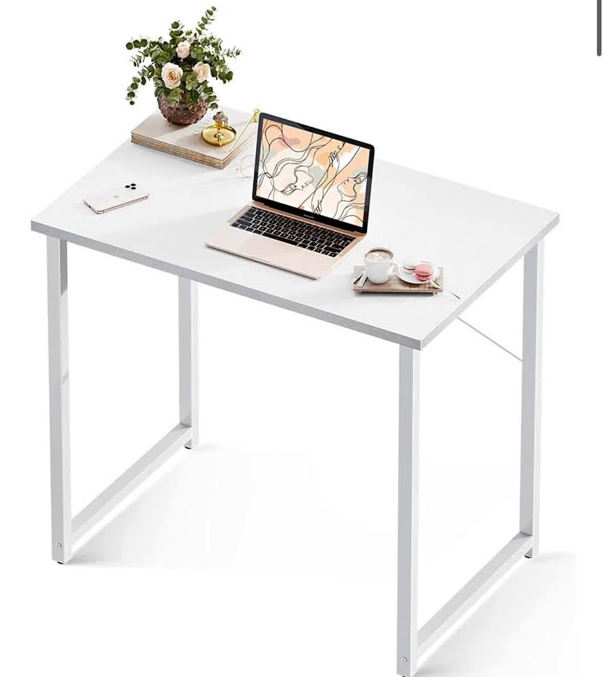 White Desk, Computer Desk, Vanity Desk, Office Desk