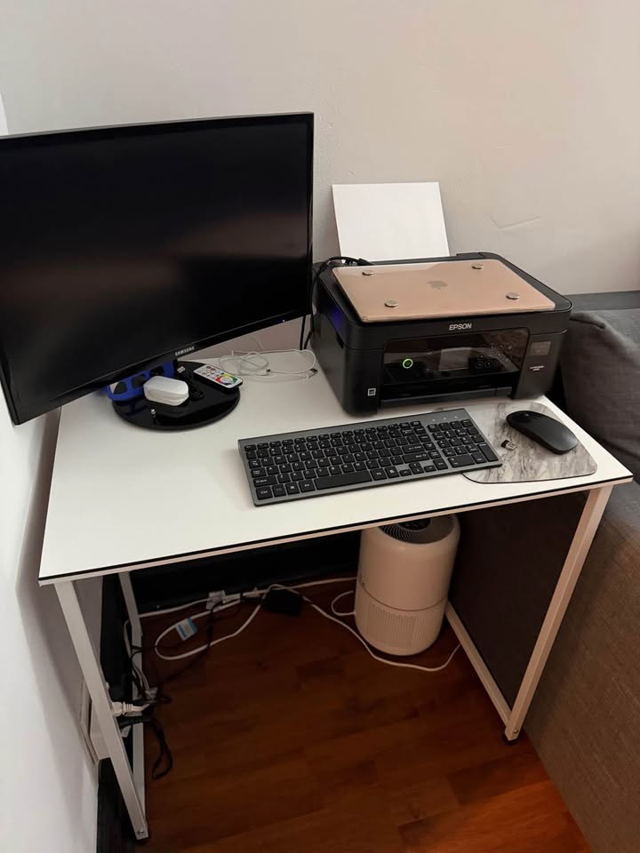 White Desk, Computer Desk, Vanity Desk, Office Desk - photo 3