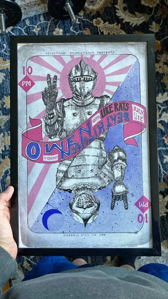 Framed Owen/ Like Rats Concert print thumbnail