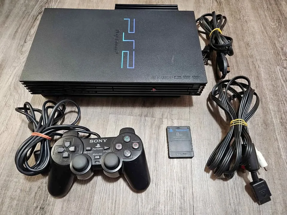 PlayStation 2 console and memory card OEM controller cable thumbnail