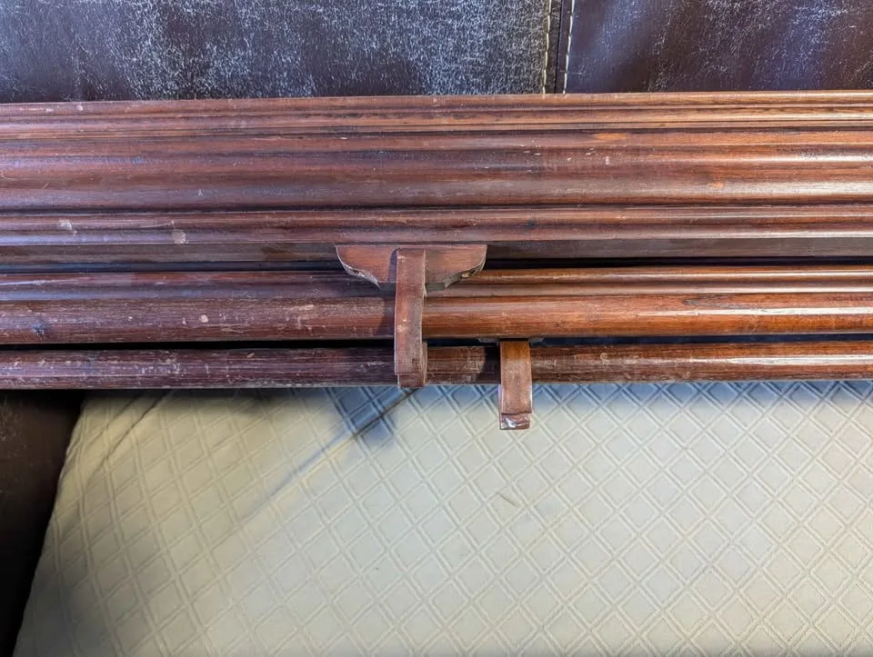 Queen Canopy Bed Ornate Hardcarved hardwood image indicator(4)