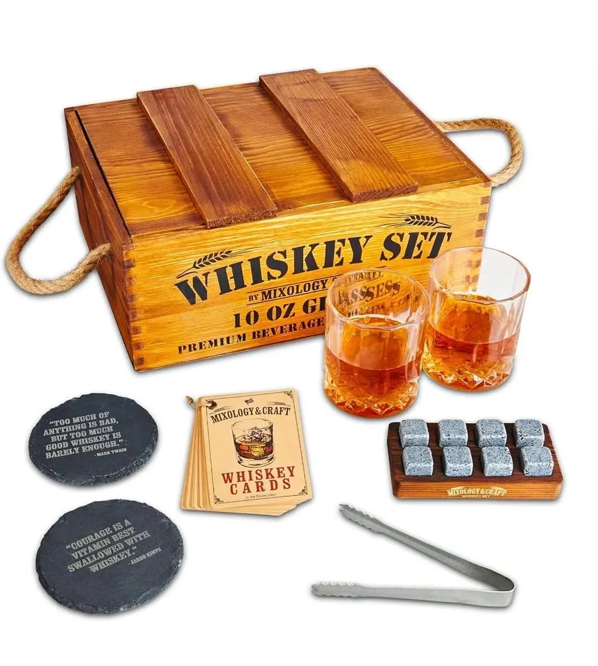 Mixology & Craft Whiskey Stones Gift Set thumbnail