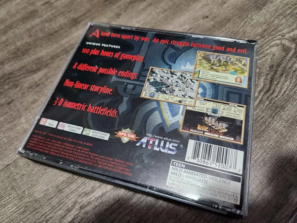 Tactics Ogre PS1 - Complete in Box, Great Condition image indicator(2)