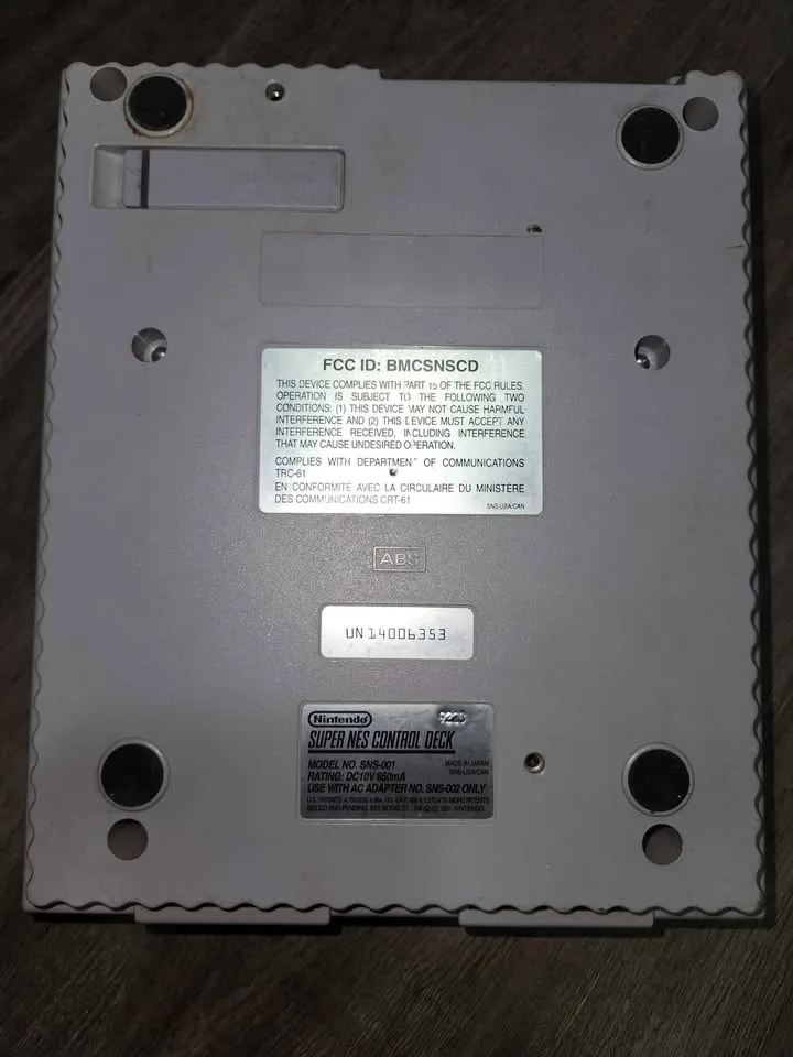 SNES Console + 1 Controller + AC Adapter/AV cable - Tested image indicator(4)