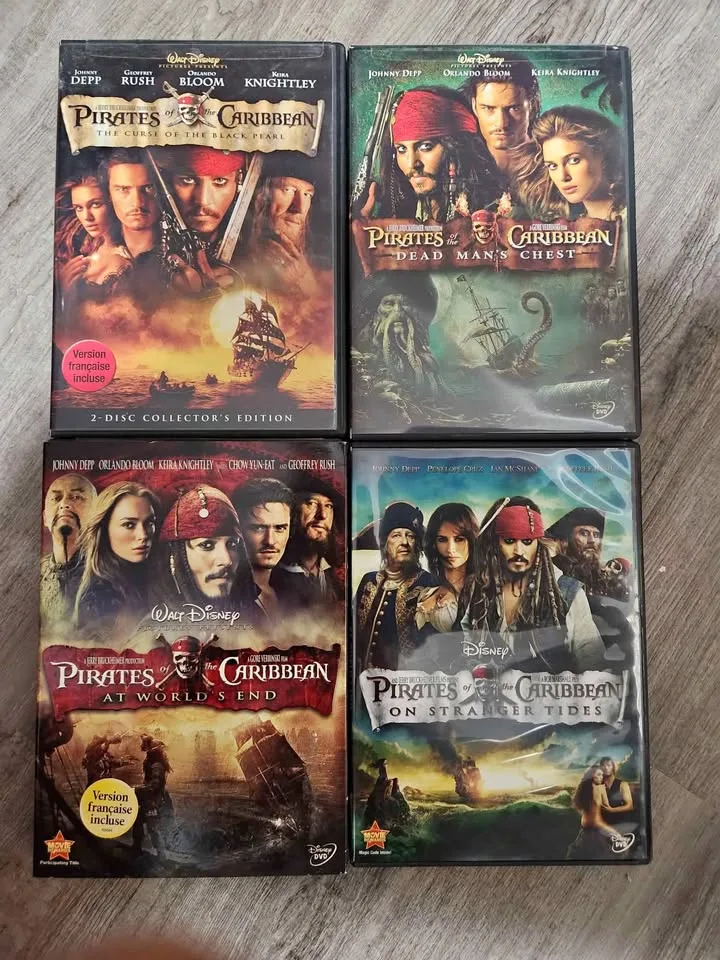 🏴‍☠️ Pirates of the Caribbean DVD Collection – 4 Movies thumbnail