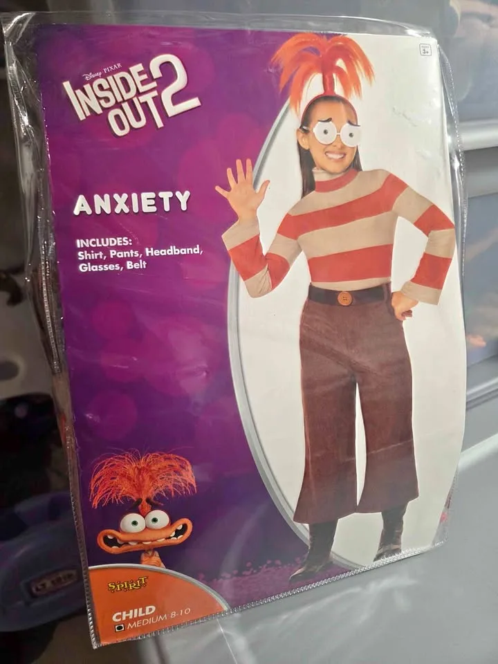 Inside out anxiety kids costume thumbnail