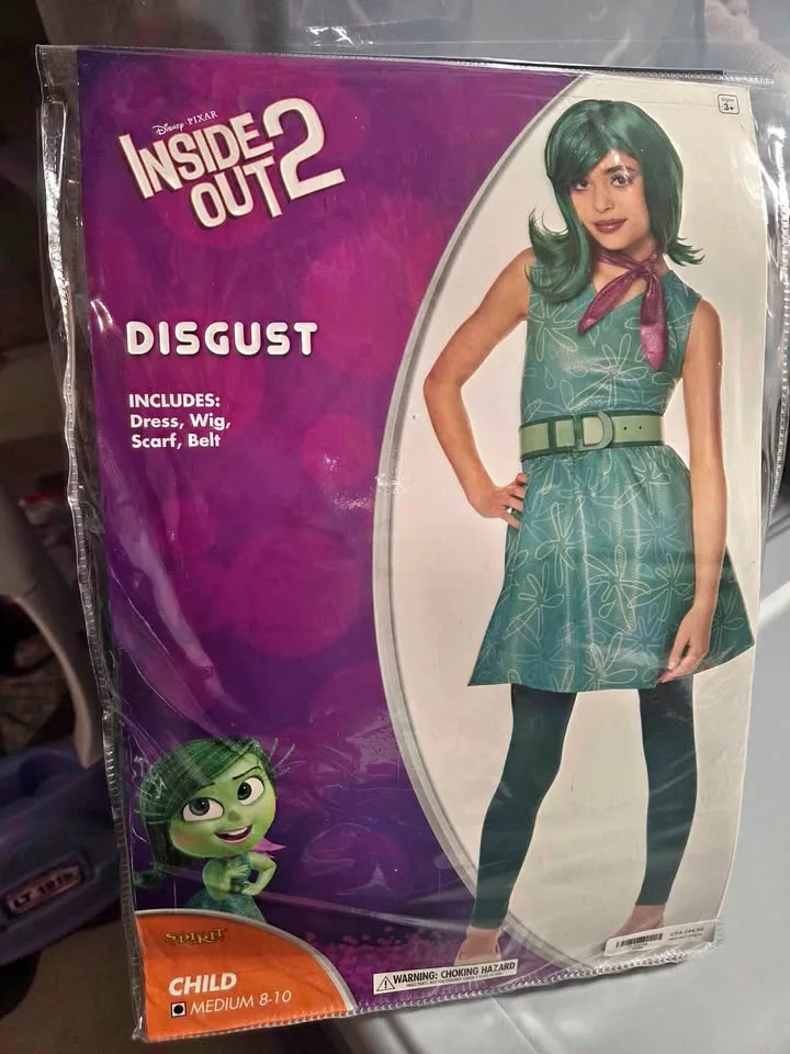 Inside out disgust kids costume thumbnail