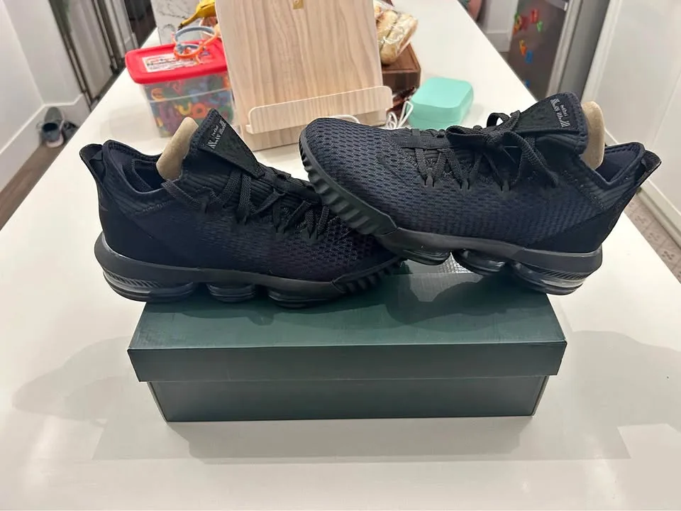 Brand New LeBron 16 Triple black Size 9 thumbnail