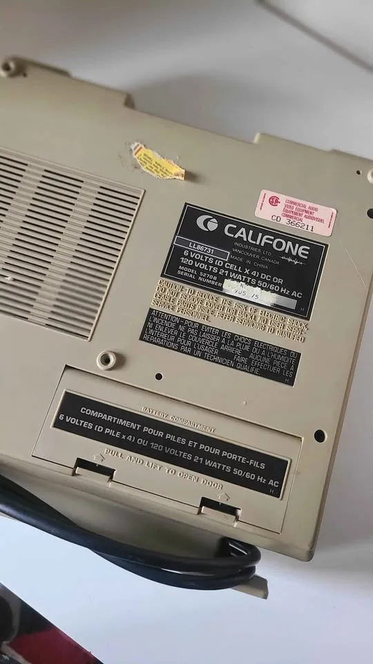 Vintage Califone 5270B Cassette Recorder – works great! image indicator(7)