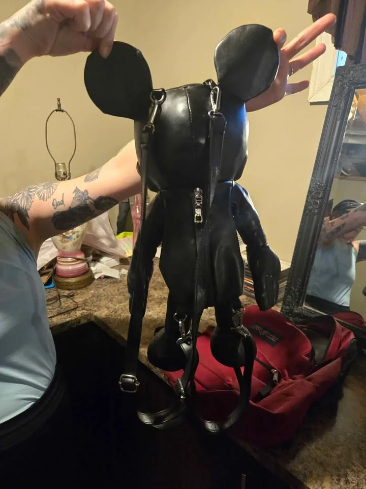 Black Gothic style Mickey Mouse Backpack image indicator(3)