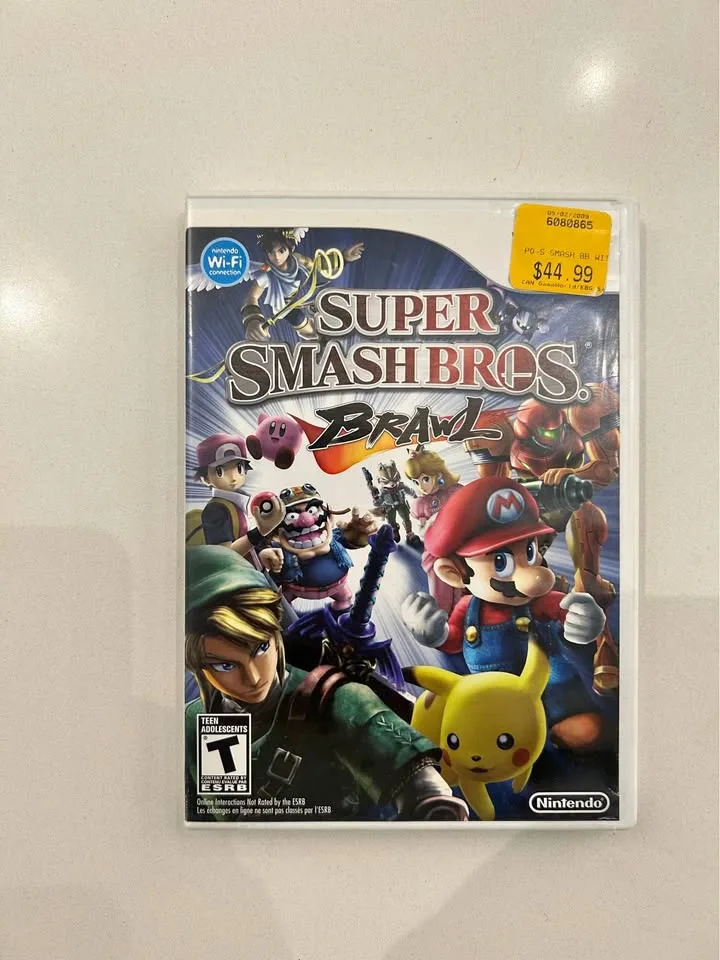 Wii Super Smash bros brawl thumbnail