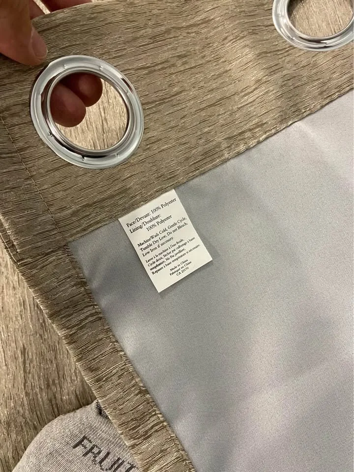 Champagne coloured curtain set image indicator(3)