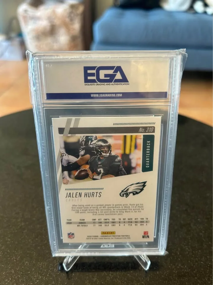 2020 Panini Chronicles Jalen Hurts RC #310 EGA 10 image indicator(2)