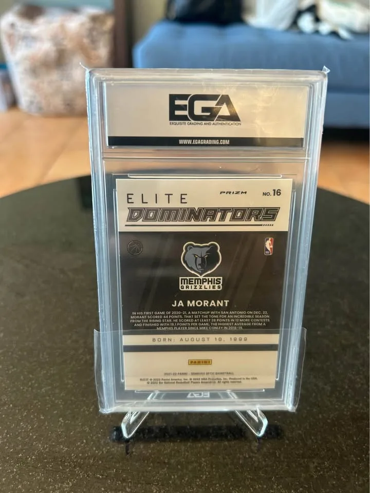 2021-22 Donruss Optic Ja Morant Holo Fast Break #16 EGA 10 image indicator(2)