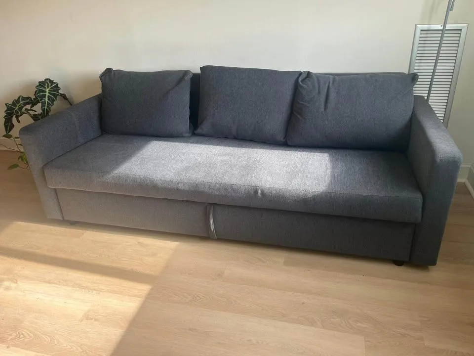IKEA Dark Grey Sofa Bed – Excellent Condition image indicator(3)