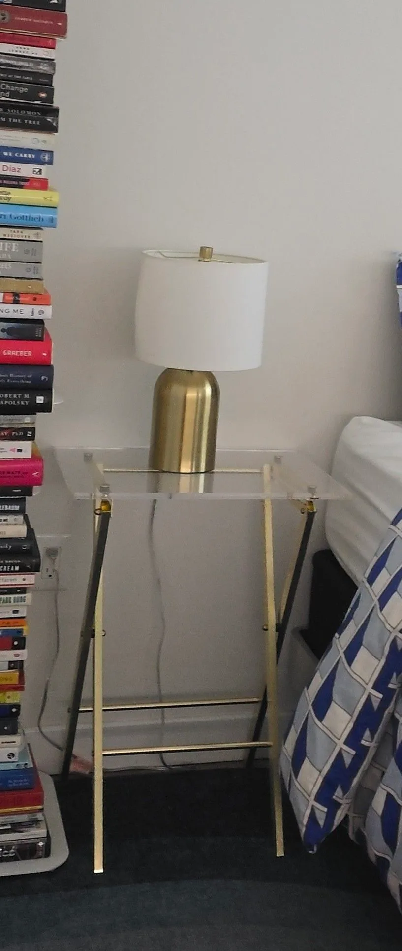 CB2 Folding Table - Clear Acrylic Modern Accent / Side Table image indicator(2)