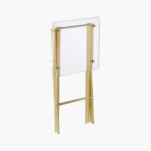 CB2 Folding Table - Clear Acrylic Modern Accent / Side Table image indicator(4)