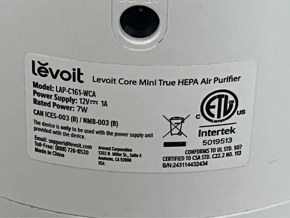LEVOIT Small Air Purifier image indicator(2)