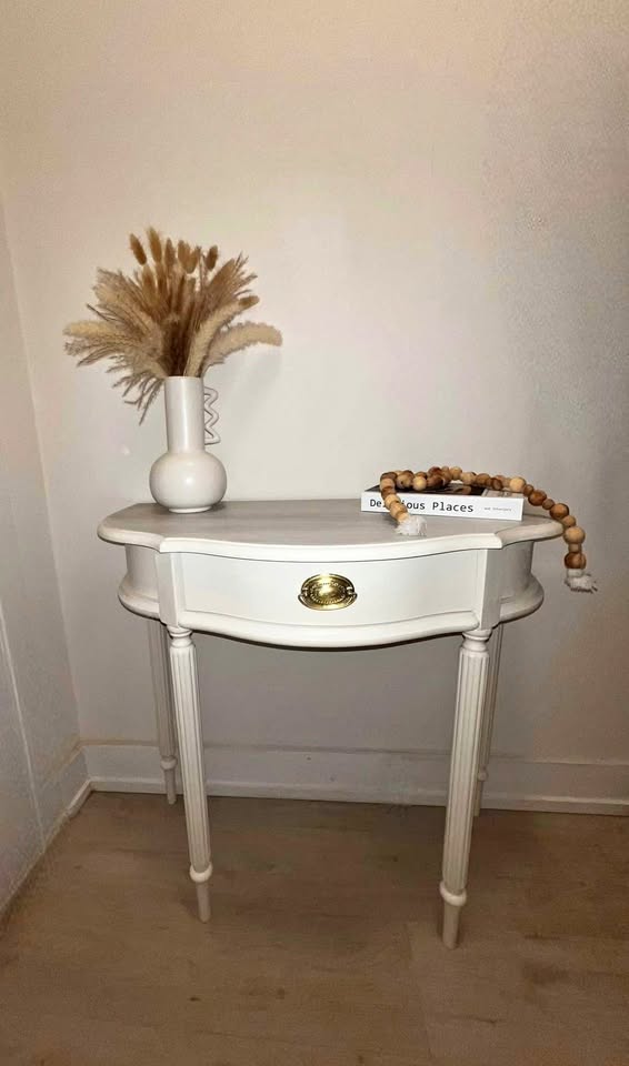 Refurbished Half-Moon Entry Table