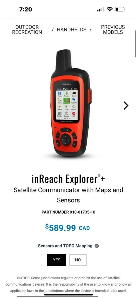 Garmin iN Reach Explorer plus GPS image indicator(4)