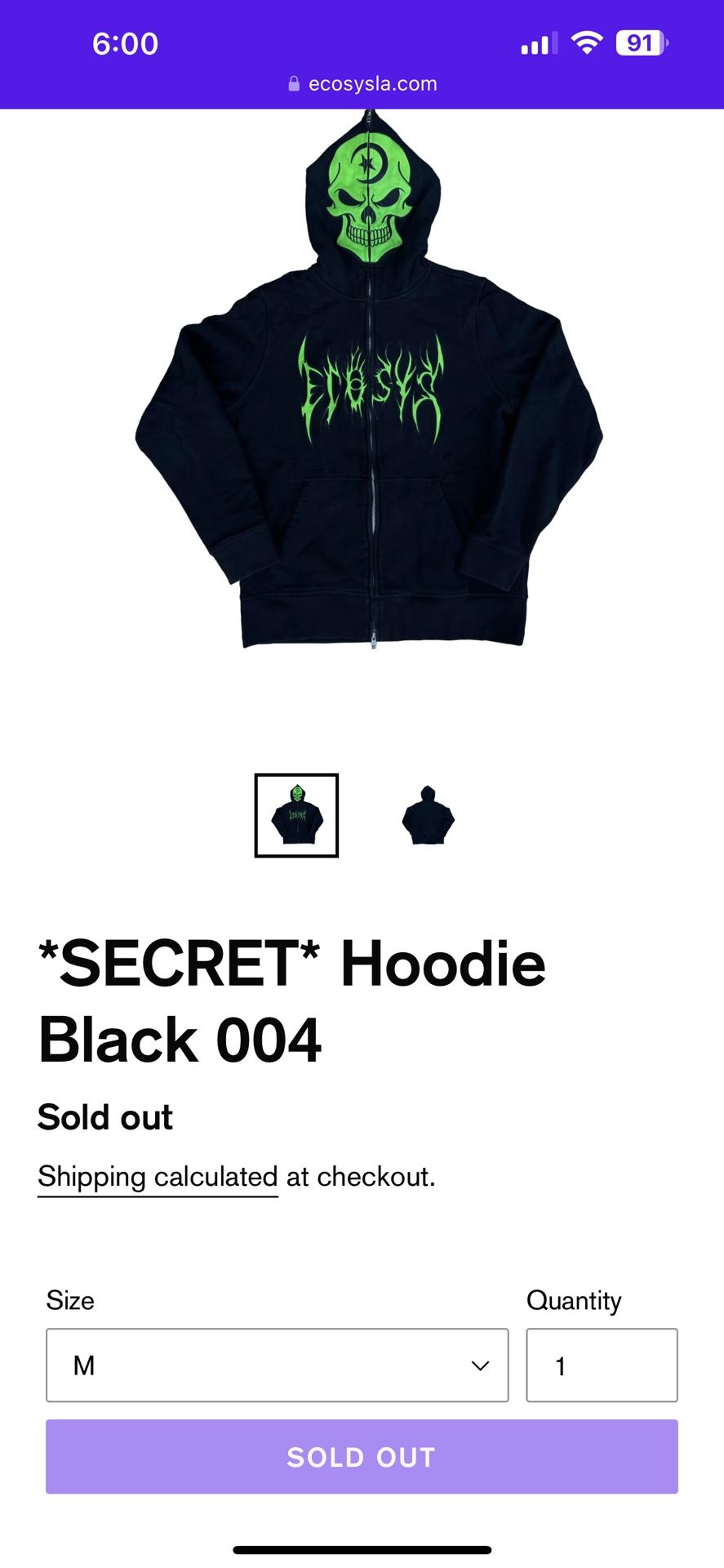 Ecosys Hoodie - Size L - photo 2