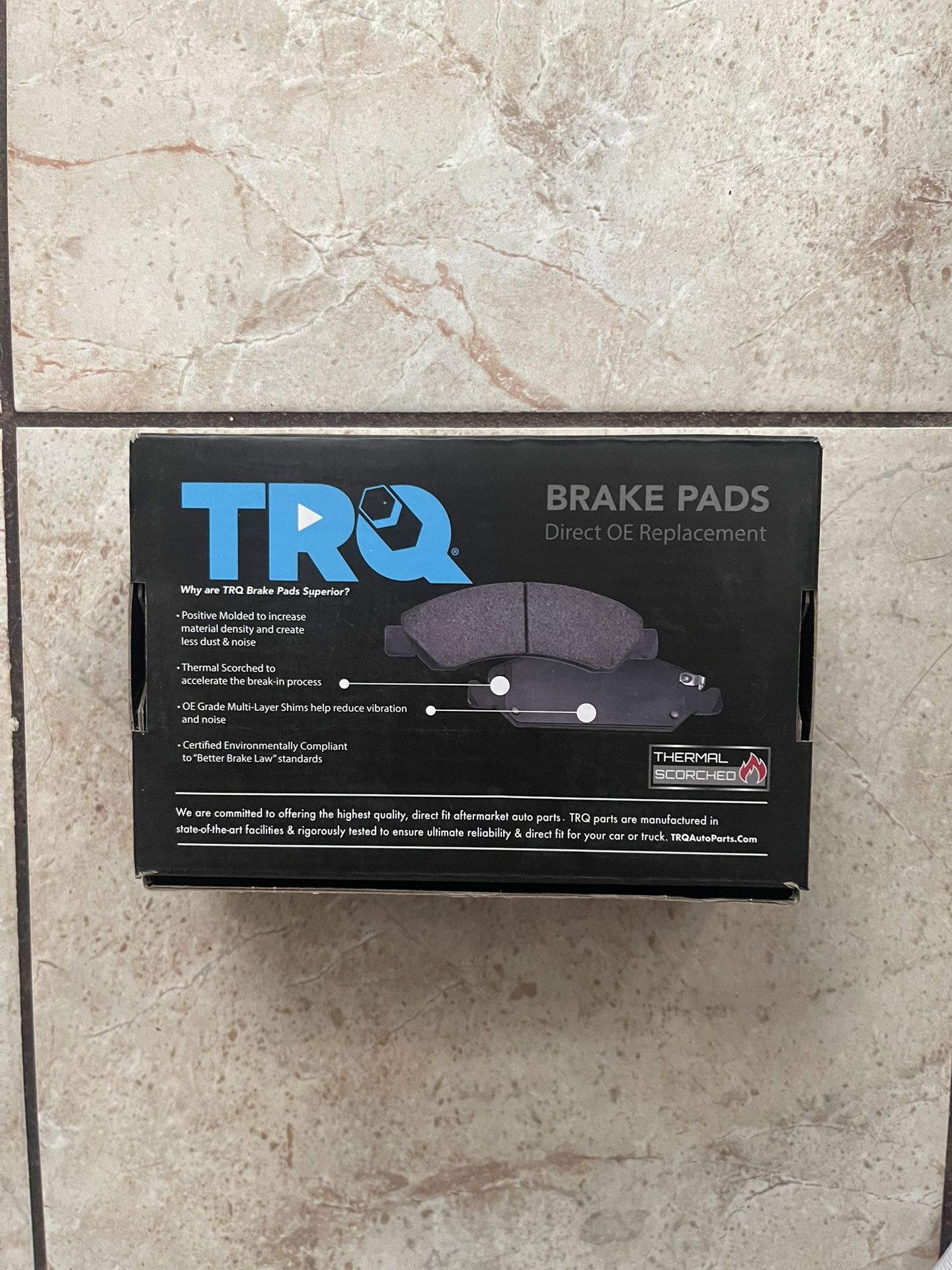 TRQ BFA73084 Nissan Infiniti Front Ceramic Brake Pads - photo 3
