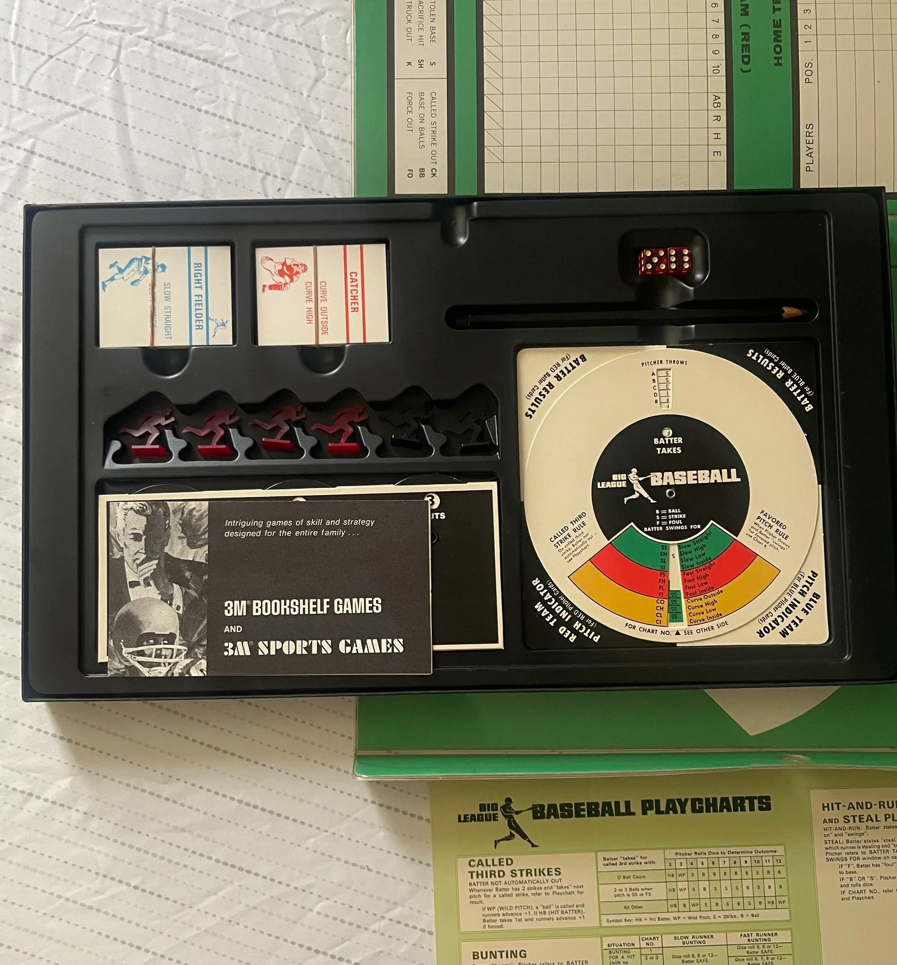 Vintage 1966 Big League Baseball 3M Sports Game image indicator(6)