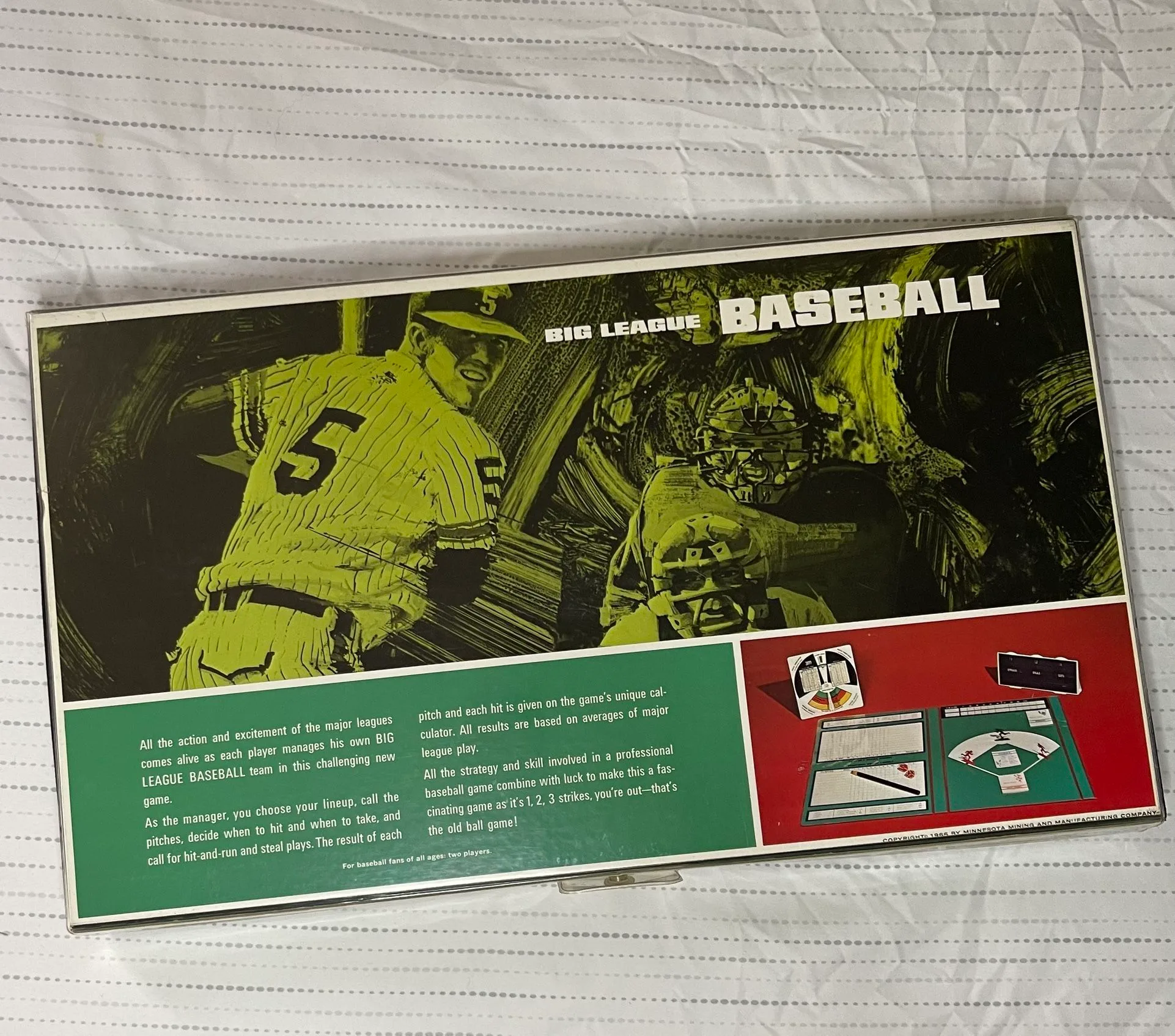 Vintage 1966 Big League Baseball 3M Sports Game image indicator(8)