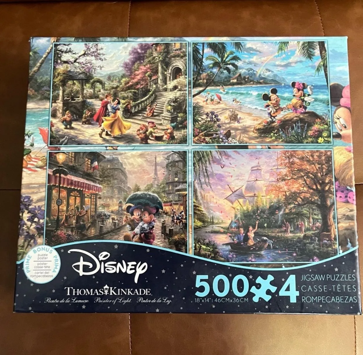 3 Disney Thomas Kinkade Puzzle thumbnail