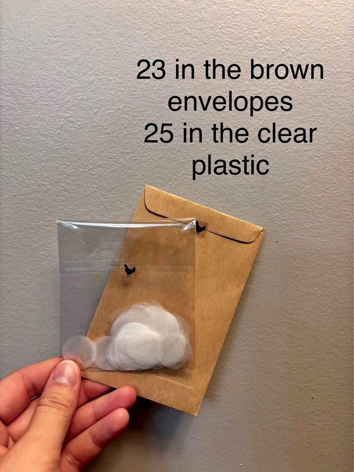 48 white biodegradable, water soluble confetti packs