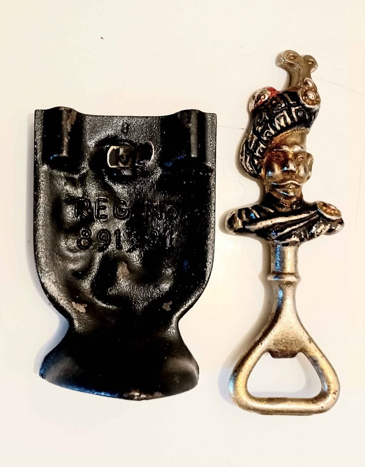 Vtg.Scottish Soldier's Head & Shield - photo 4