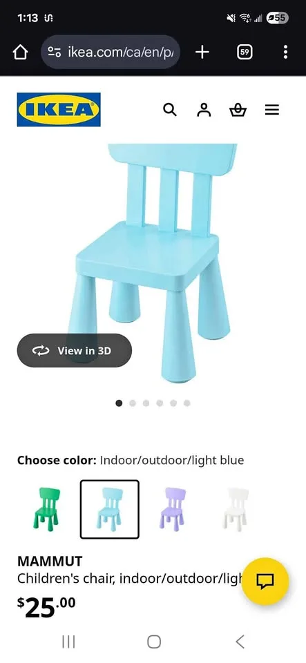IKEA MAMMUT Children's Chair thumbnail