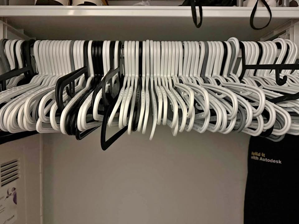About 250 hangers