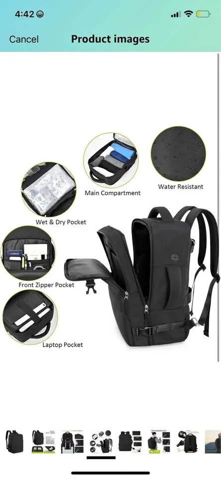 Travel backpack ‘carry on approved’ thumbnail