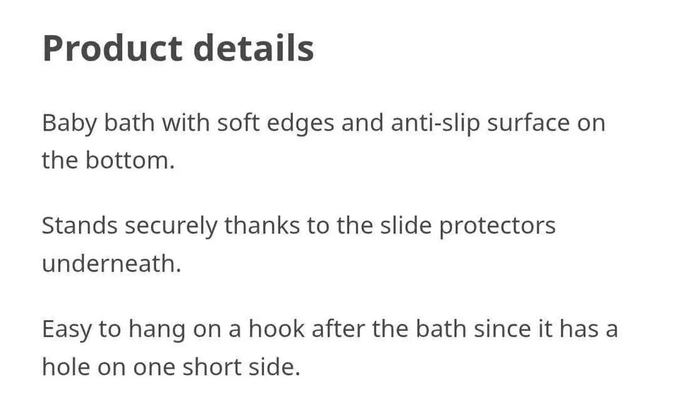 IKEA LÄTTSAM Baby Bath Tub image indicator(3)