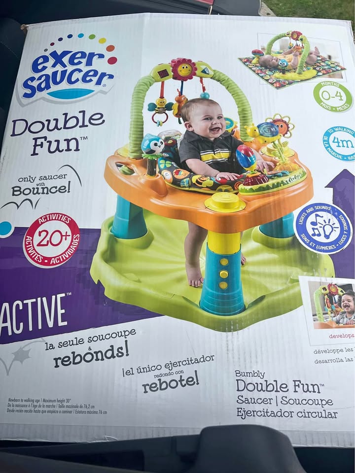 Exer Saucer Double fun 0-4 mnths