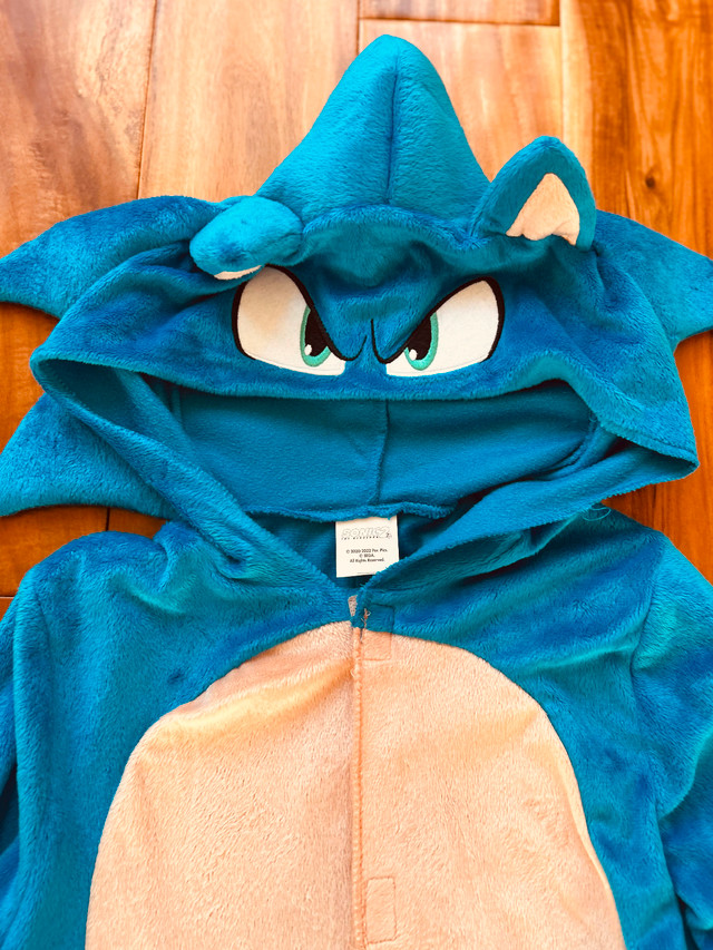 Authentic Sonic Costume with Headpiece, Kids L - photo 2