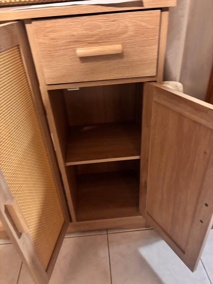 Rattan Sideboard with Doors and Drawers - photo 4