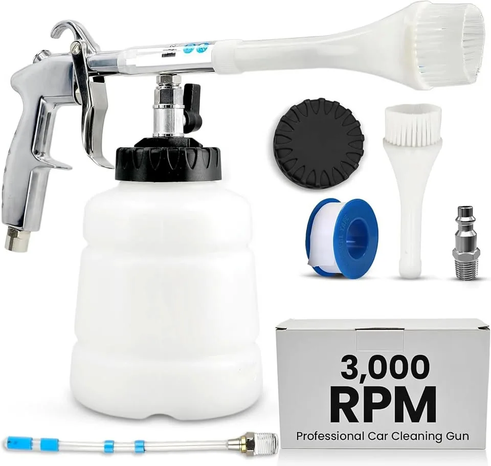 Car Foam Cleaning Gun with Brush - High-Pressure Tool thumbnail