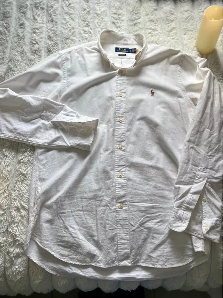 Polo white size L men thumbnail