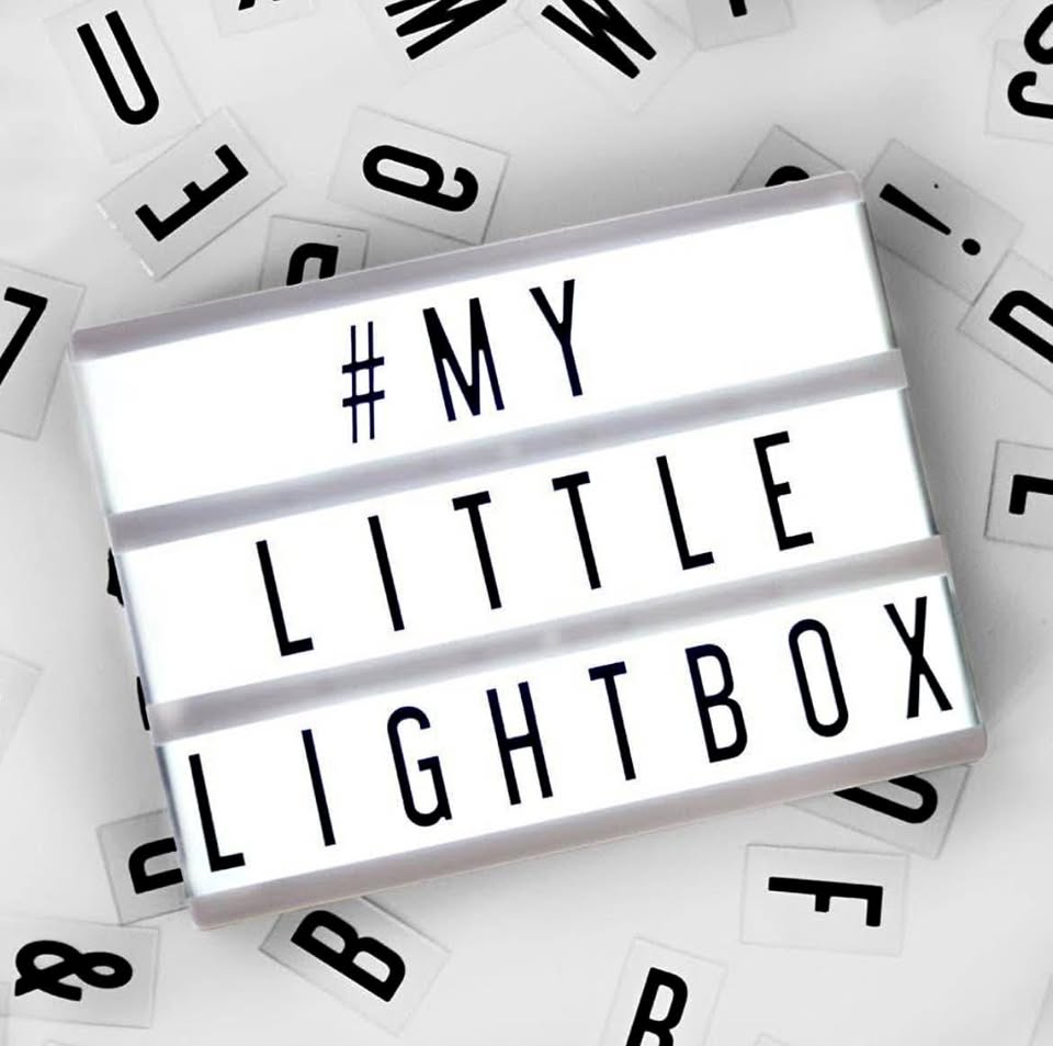 Cinematic Light Box with 180 Letters and Symbols