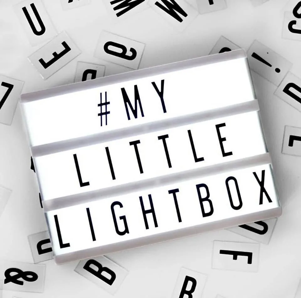 Cinematic Light Box with 180 Letters and Symbols thumbnail