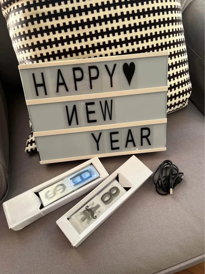 Cinematic Light Box with 180 Letters and Symbols image indicator(4)