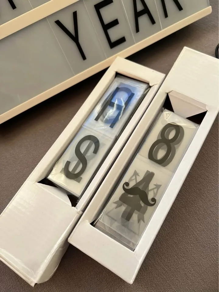 Cinematic Light Box with 180 Letters and Symbols image indicator(5)