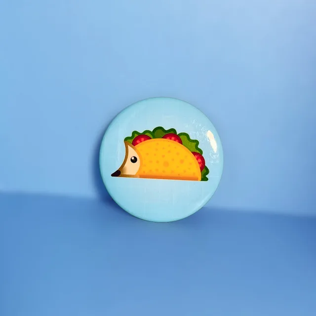 Custom Pin Back Buttons. Hedgehog, Penguin, Duck and Stay Cool image indicator(2)