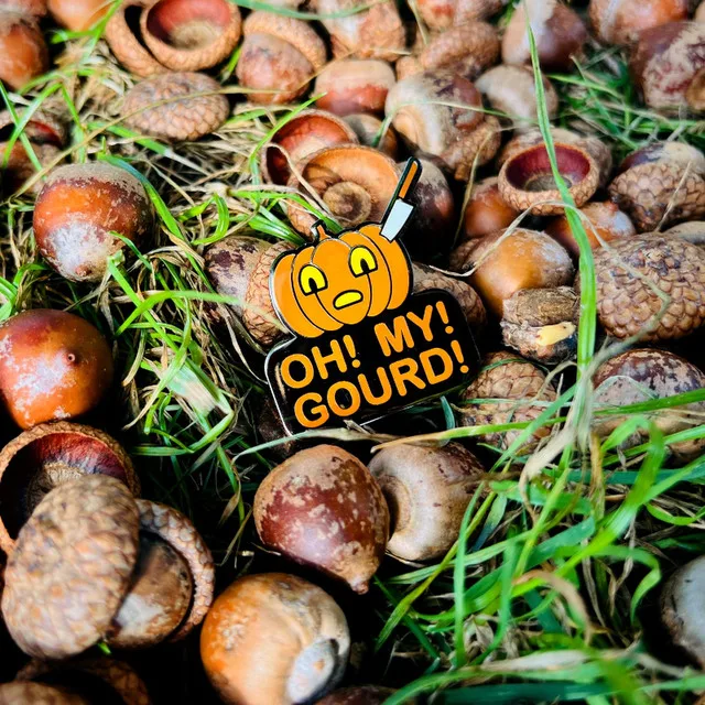 Custom Hard Enamel Pins. Hedgehog Taco & Oh My Gourd image indicator(2)