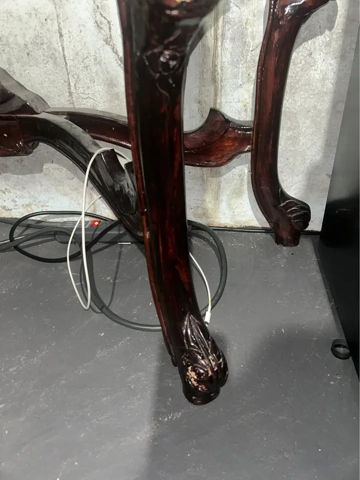 Vintage marble entryway table image indicator(4)