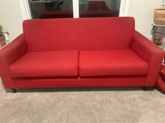 red sofa (pair of 2)