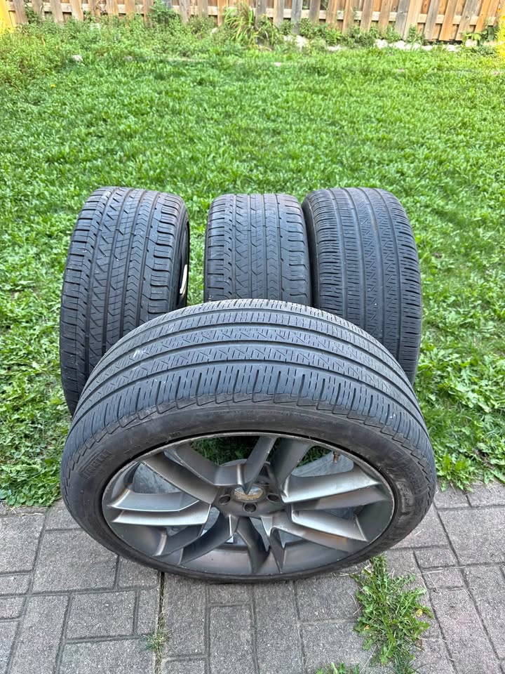 All season 19 inch Rims with tires, 255/40/19new tires. 5x100